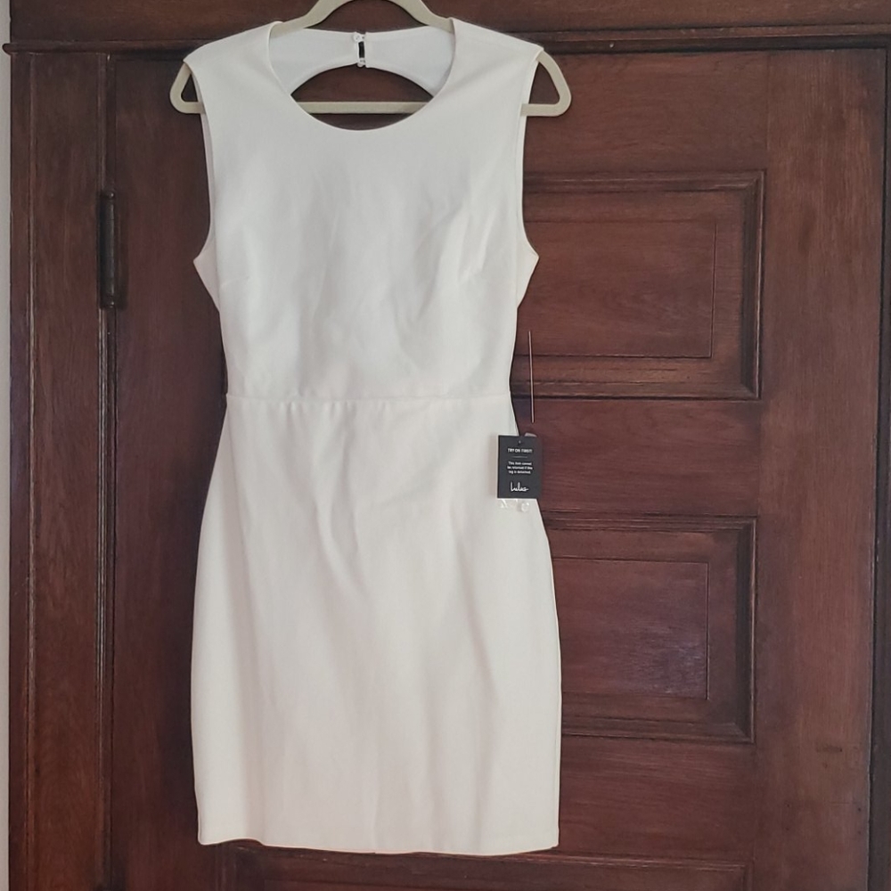 Lulus White Open Back Bodycon Dress